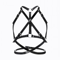 Портупея жіноча Art of Sex - Agnessa Leather harness, Чорний XS-M