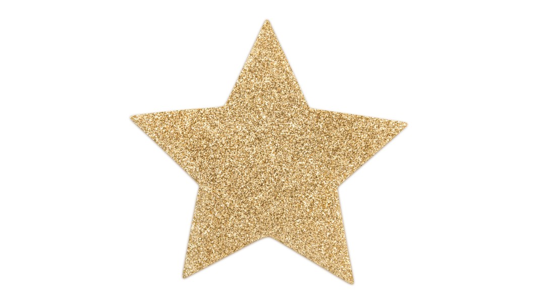 Пэстис - стикини Bijoux Indiscrets - Flash Star, Gold
