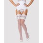 Эротические чулки Obsessive 810-STO-2 stockings white L/XL