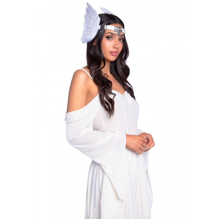 Пов'язка на голову з крилами Leg Avenue Feather headband, Біла
