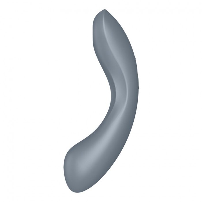 Вакуумний стимулятор із вібрацією Satisfyer Curvy Trinity 1 Bluegrey