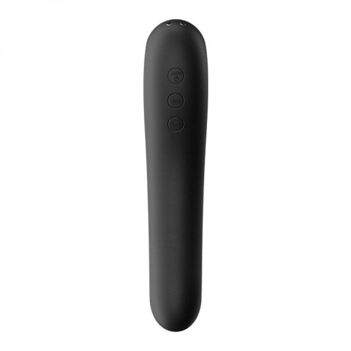 Вакуумний вібратор Satisfyer Dual Kiss Black
