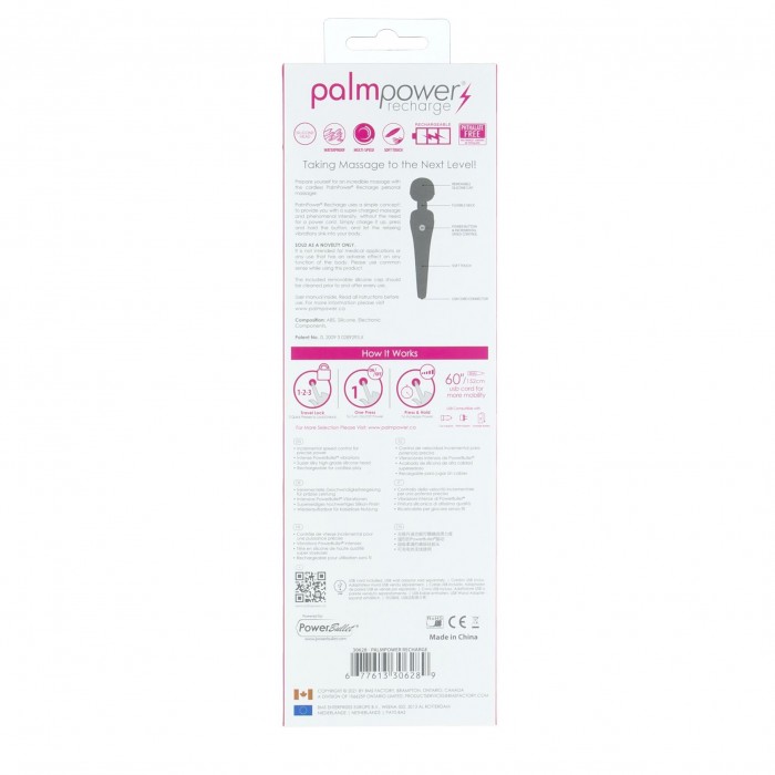 Вібромасажер PalmPower Recharge - Pink