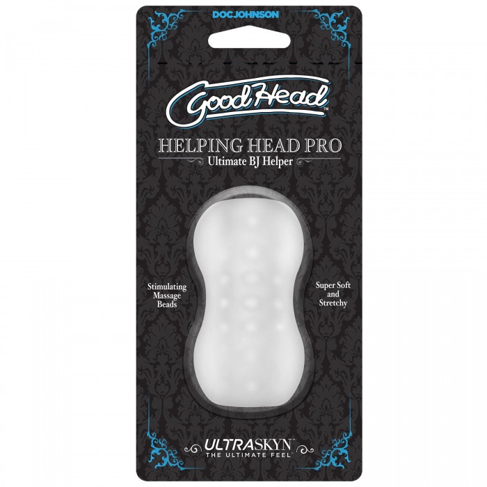 Мастурбатор нейтральный Doc Johnson GoodHead - Helping Head Pro - Frost