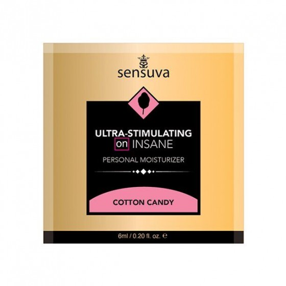Пробник лубриканта на комбинированной основе Sensuva - Ultra-Stimulating On Insane Cotton Candy (6 мл)