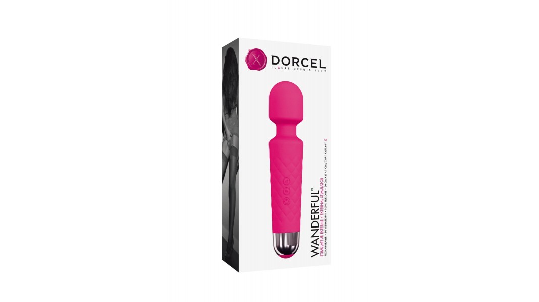 Міні-вібромасажер Dorcel Wand Wanderful, Рожевий, потужний