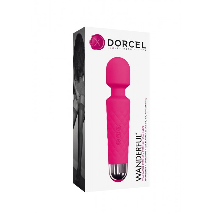 Міні-вібромасажер Dorcel Wand Wanderful, Рожевий, потужний