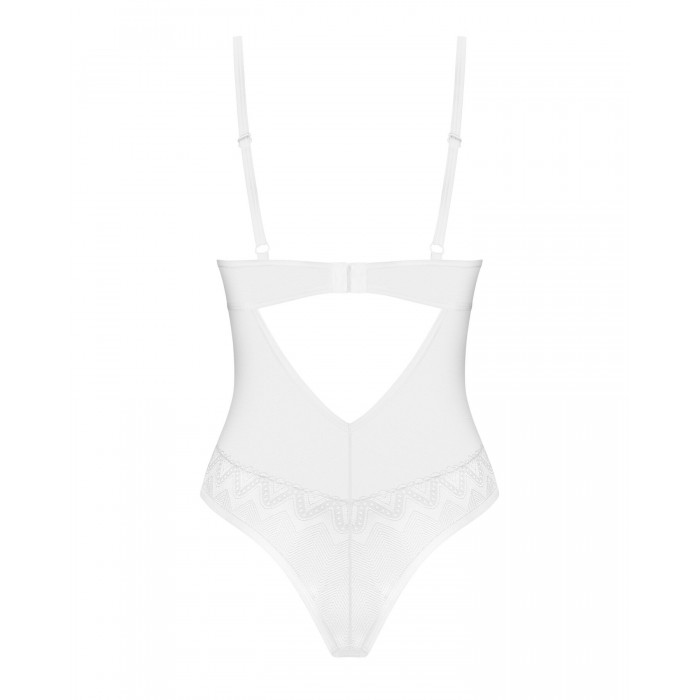 Еротичне боді Obsessive Alissium Teddy, розмір M/L, Біле