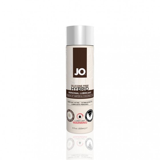 Розігріваюча крем-змазка з кокосовим маслом System JO Silicone Free Hybrid WARMING (120 мл)