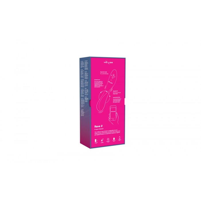 Смарт-вибратор для точки G We-Vibe Rave 2 Twisted Pleasure, Розовый