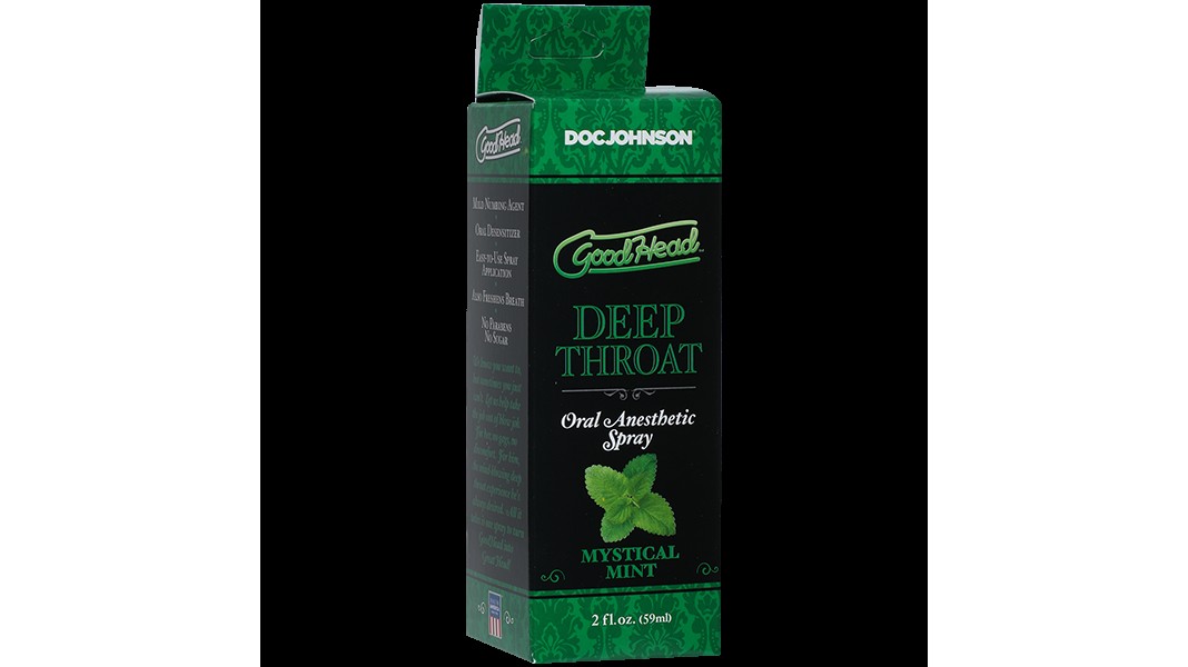 Спрей для глибокого мінету Doc Johnson GoodHead DeepThroat Spray – Mystical Mint 59 мл