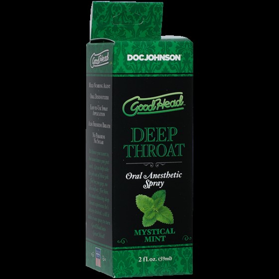 Спрей для минета Doc Johnson GoodHead DeepThroat Spray - Mystical Mint 59 мл