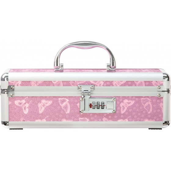 Кейс для хранения секс-игрушек с кодовым замком Powerbullet - Lockable Vibrator Case Pink