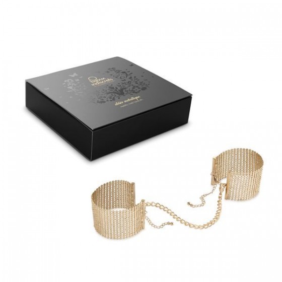 Прикраса-наручники Bijoux Indiscrets Desir Metallique Handcuffs-Gold