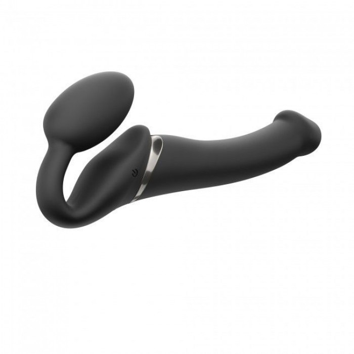 Безремневий страпон з вібрацією Strap-On-Me Vibrating Black M