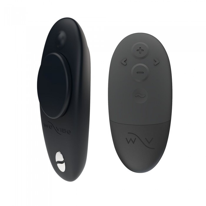 Смарт-вібратор в трусики We-Vibe Moxie+ Satin з пультом ДУ, Чорний