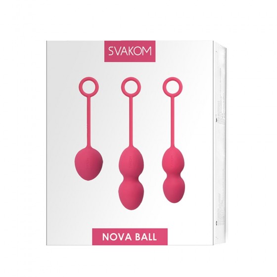 Набір вагінальних кульок Svakom Nova Plum Red