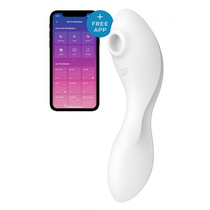 Вакуумний стимулятор з вібрацією Satisfyer Curvy Trinity 5 (White)
