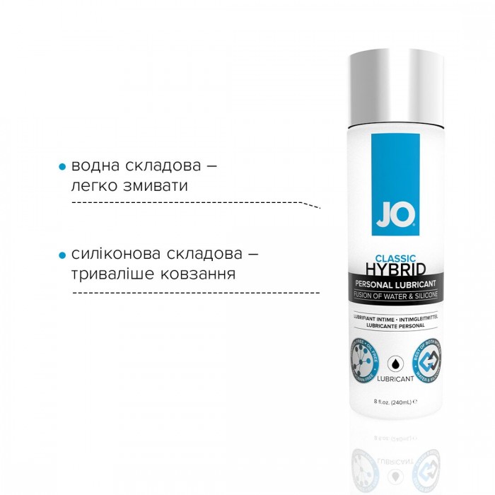 Густе змащення водно-силіконове System JO Classic Hybrid (240 мл)