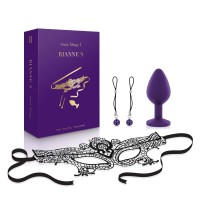 Подарочный набор секс-игрушек RIANNE S Ana's Trilogy Set II: пробка 2,7 см, лассо для сосков, маска