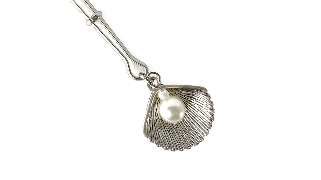 Зажим для клитора Art of Sex - Clit Clamp Silver Pearl