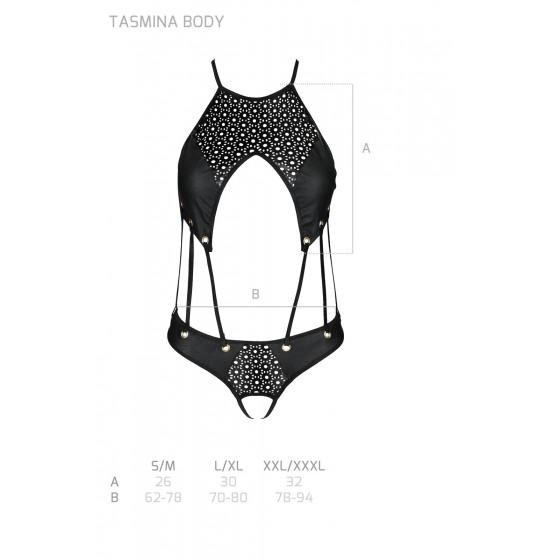 Еротичний боді TASMINA BODY black L/XL - Passion