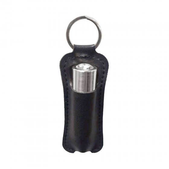 PowerBullet - First-Class Bullet 2.5" with Key Chain Pouch, Silver