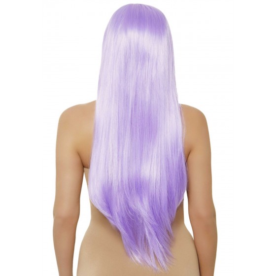 Еротична перука Leg Avenue Long straight center part wig lavender