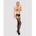 Эротические чулки Obsessive Garter stockings S307 black S/M/L