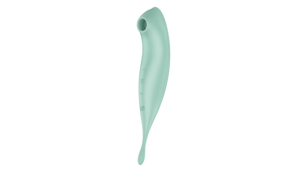 Смарт-вібратор для клітора з вакуумною стимуляцією Satisfyer Twirling Pro+, Зелений