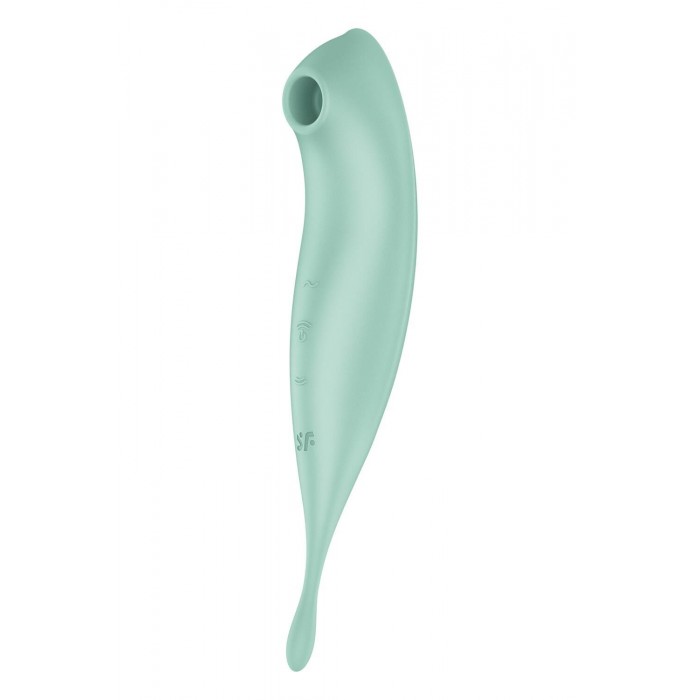 Смарт-вібратор для клітора з вакуумною стимуляцією Satisfyer Twirling Pro+, Зелений