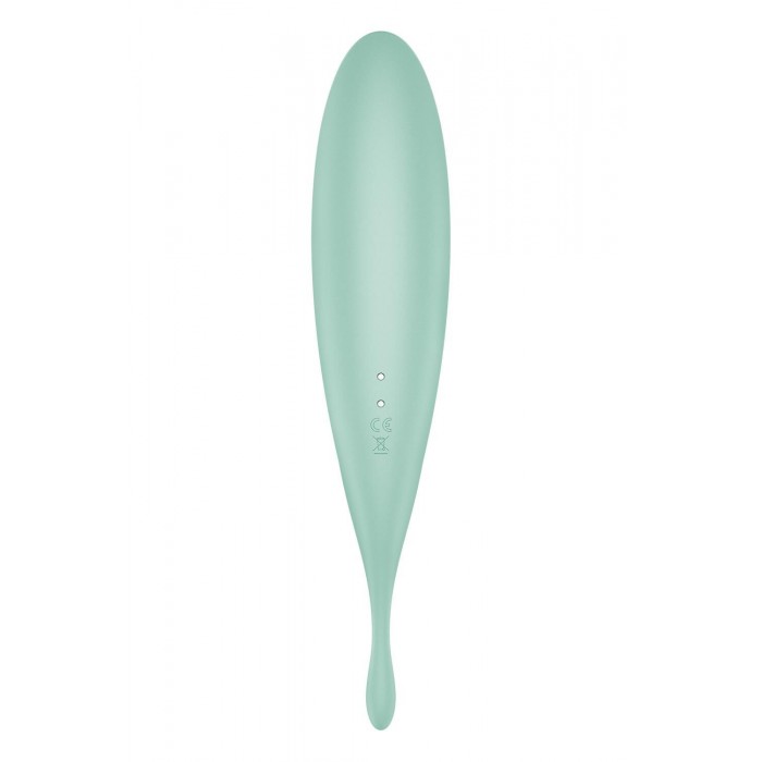 Смарт-вібратор для клітора з вакуумною стимуляцією Satisfyer Twirling Pro+, Зелений