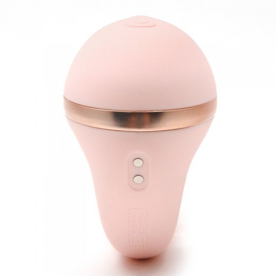 Вакуумный вагинально-клиторальный вибратор Kistoy Tina Mini Light Pink