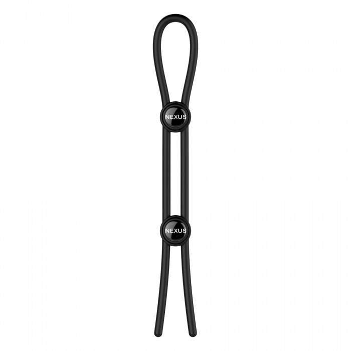 Эрекционное кольцо Nexus FORGE Double Adjustable Lasso - Black