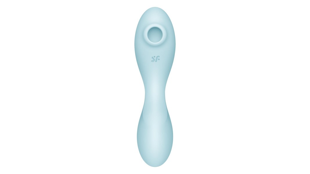Вакуумний стимулятор з вібрацією Satisfyer Curvy Trinity 5 (Blue)