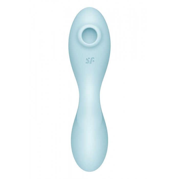 Вакуумний стимулятор з вібрацією Satisfyer Curvy Trinity 5 (Blue)