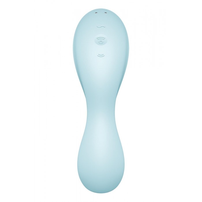 Вакуумний стимулятор з вібрацією Satisfyer Curvy Trinity 5 (Blue)