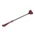 Liebe Seele Wine Red 2 Riding Crop with Heart-Shape Tip