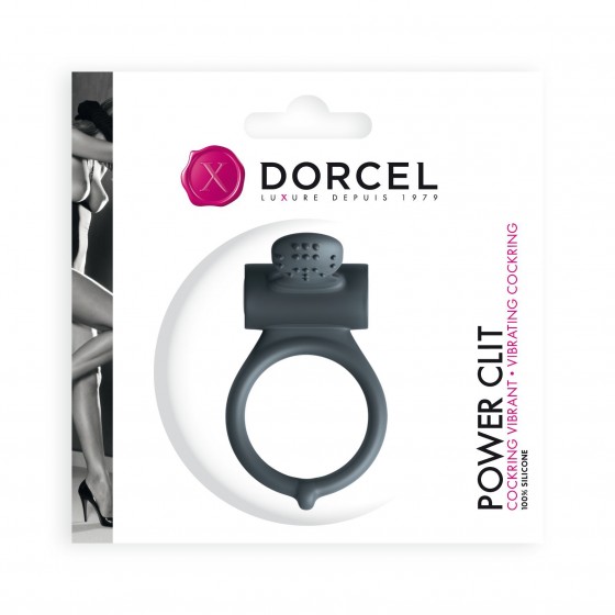 Эрекционное кольцо Dorcel Power Clit Black V2