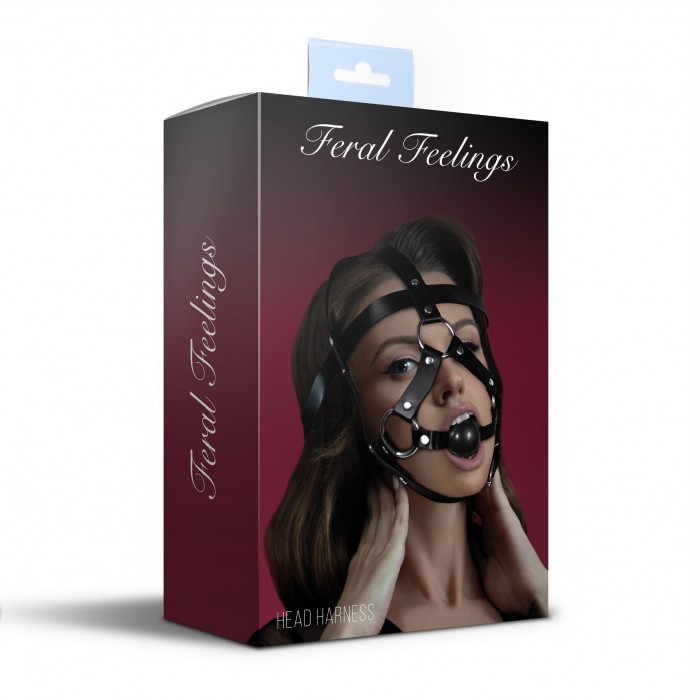 Маска збрую з кляпом Feral Feelings Head Harness