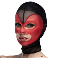 Feral Feelings - Hearts Mask 5 Black/Red