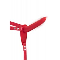 Fetish Tentation Vibrating Strap-On with Dildo Red