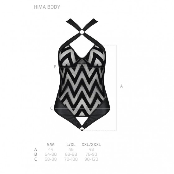 Сетчатый боди с халтером Hima Body black L/XL - Passion