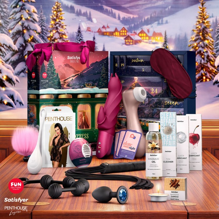 Подарунковий набір Satisfyer Love Express Deluxe Advent Calendar 2026, 24 сюрпризи
