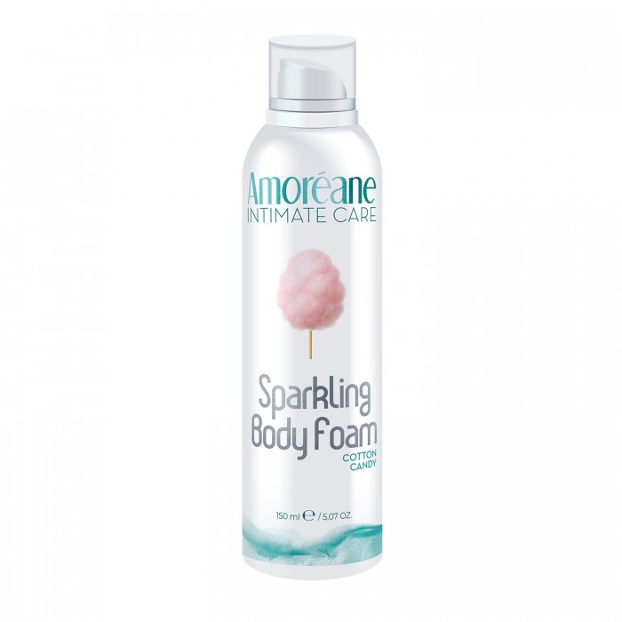 Массажная пена Amoreane Sparkling Body Foam Cotton Candy, объем 150 мл