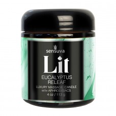 Массажная свеча Sensuva Lit Eucalyptus Releaf Luxury Massage Candle 113 г