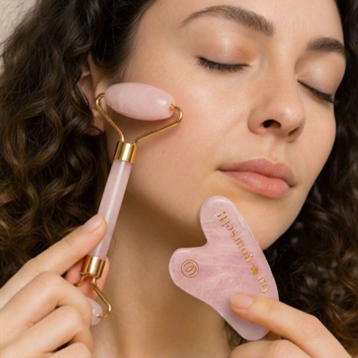Елегантний набір масажерів гуаша Womanizer Gua Sha Set: ролер і скребок