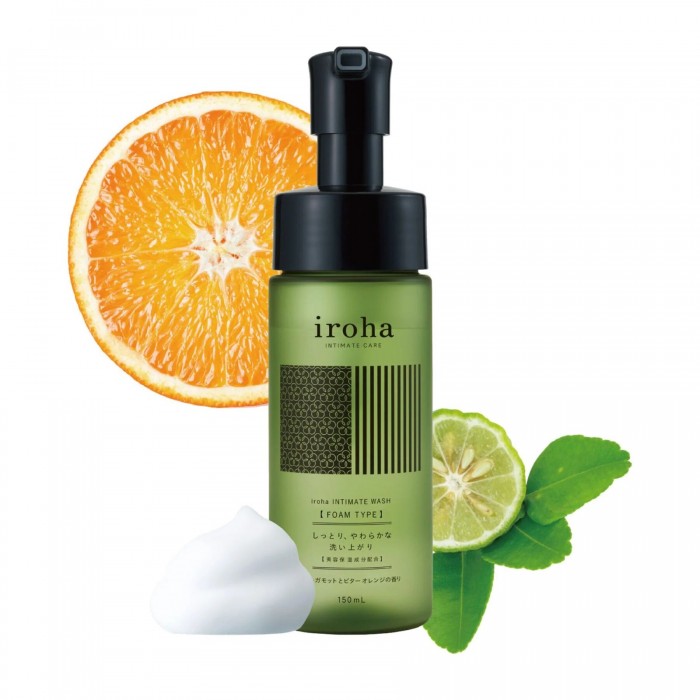 Пена для интимной гигиены Iroha Intimate Wash Foam Type Bergamot and Bitter Orange, объем 150 мл