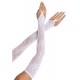 Митенки Leg Avenue Floral Net Extra Long Gauntlet Arm Warmers, Белый, размер One Size