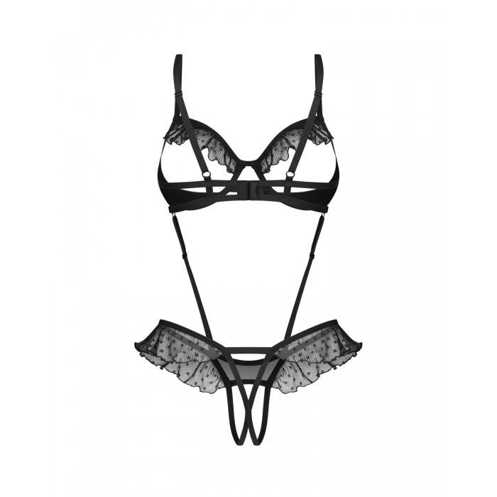 Эротическое боди Obsessive Carrola crotchless teddy, размер S/M